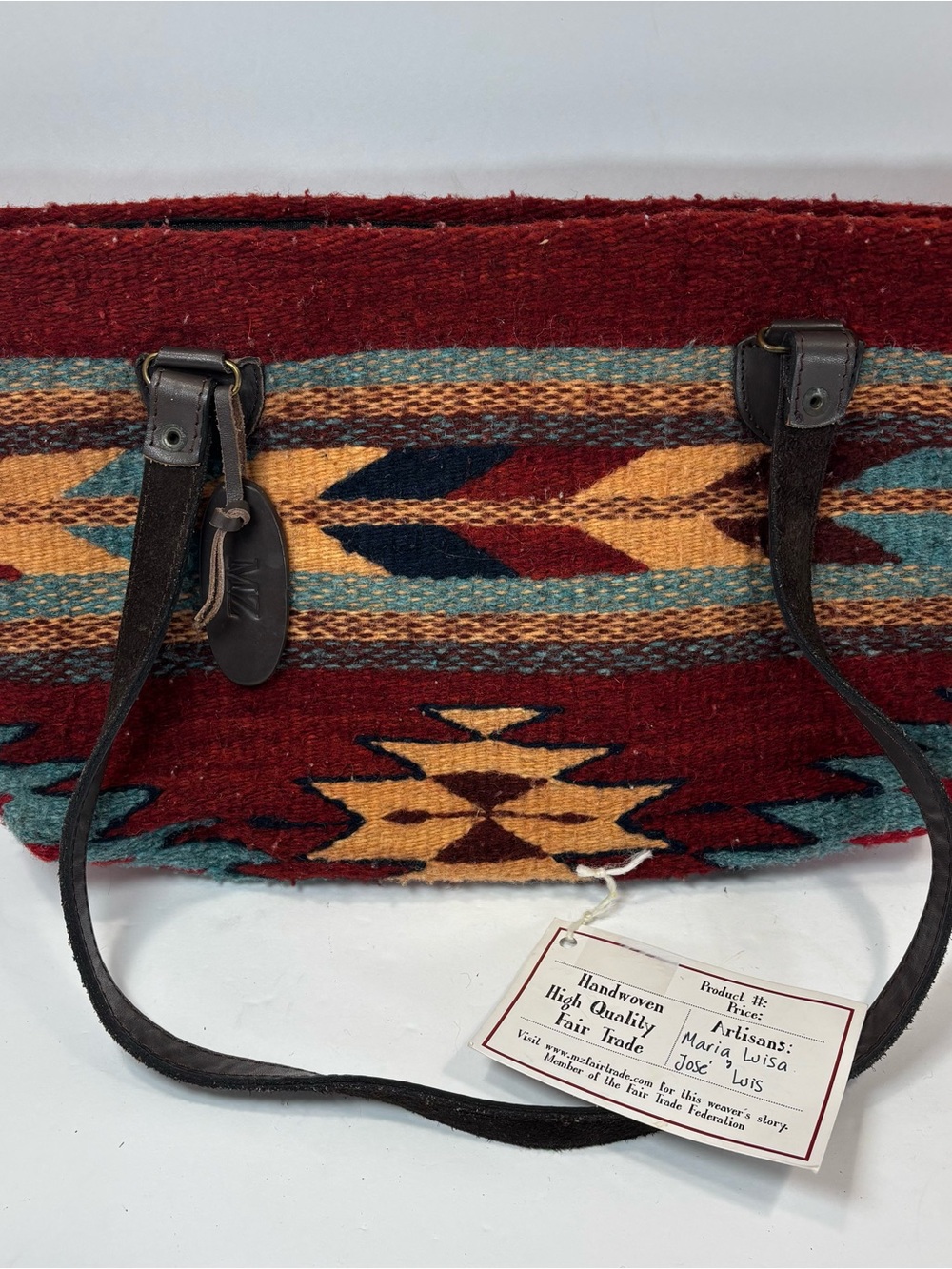 Manos Zapotecas 100% Wool Handmade Artisan Woven Dyed Shoulder Bag Fair Trade
